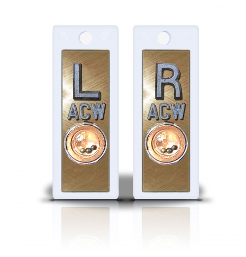 2 1/2" Height Non Sticky Positioning Xray Markers- Brushed Gold Metallic